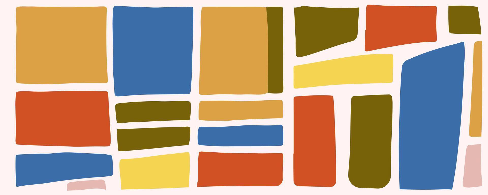 abstract pattern with multicolor wavy shapes background with copy space for text, for banner, greeting card, poster and advertising vector