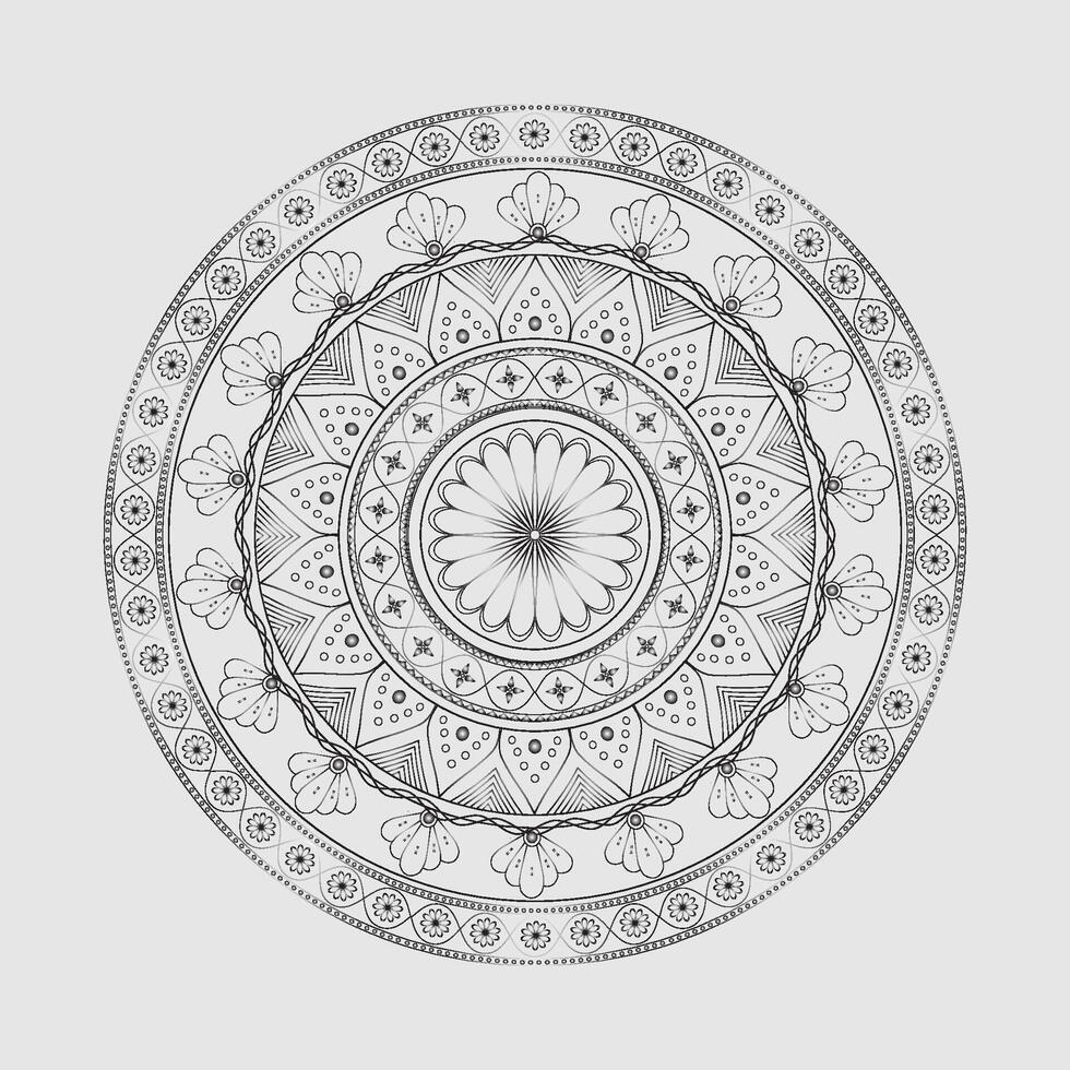 New white black Mendela Design vector