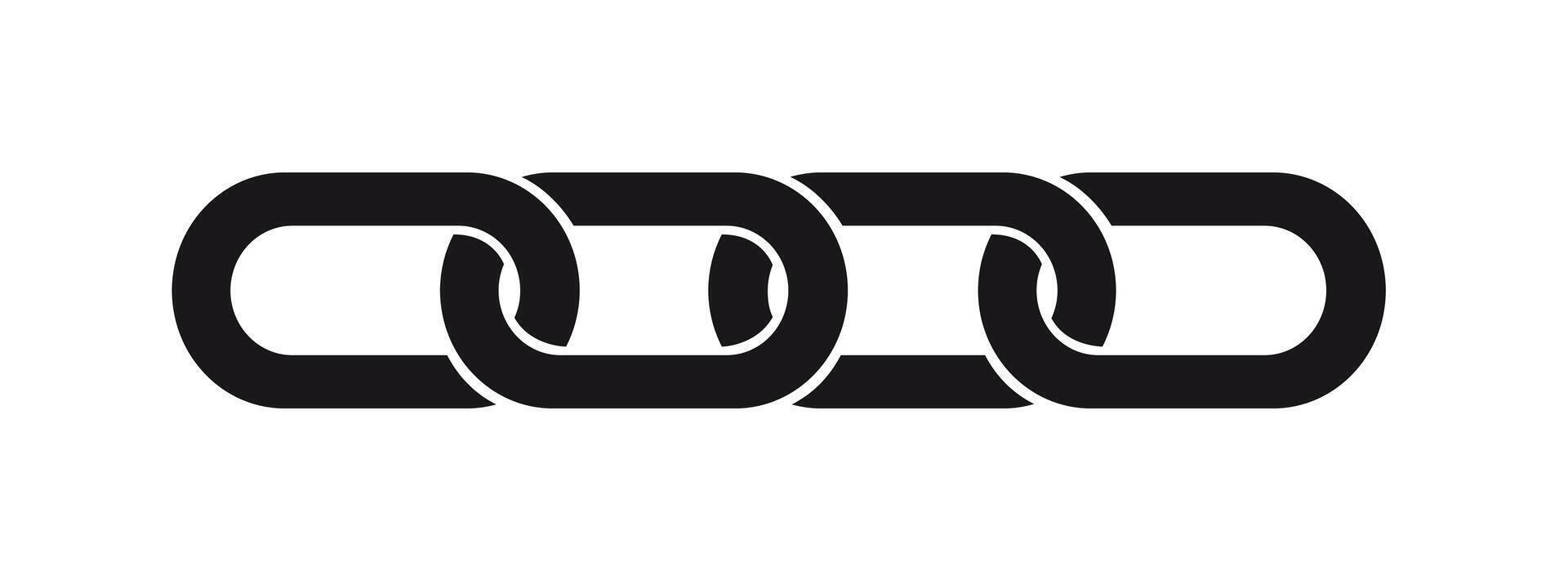 Chain icon isolated. illustration vector