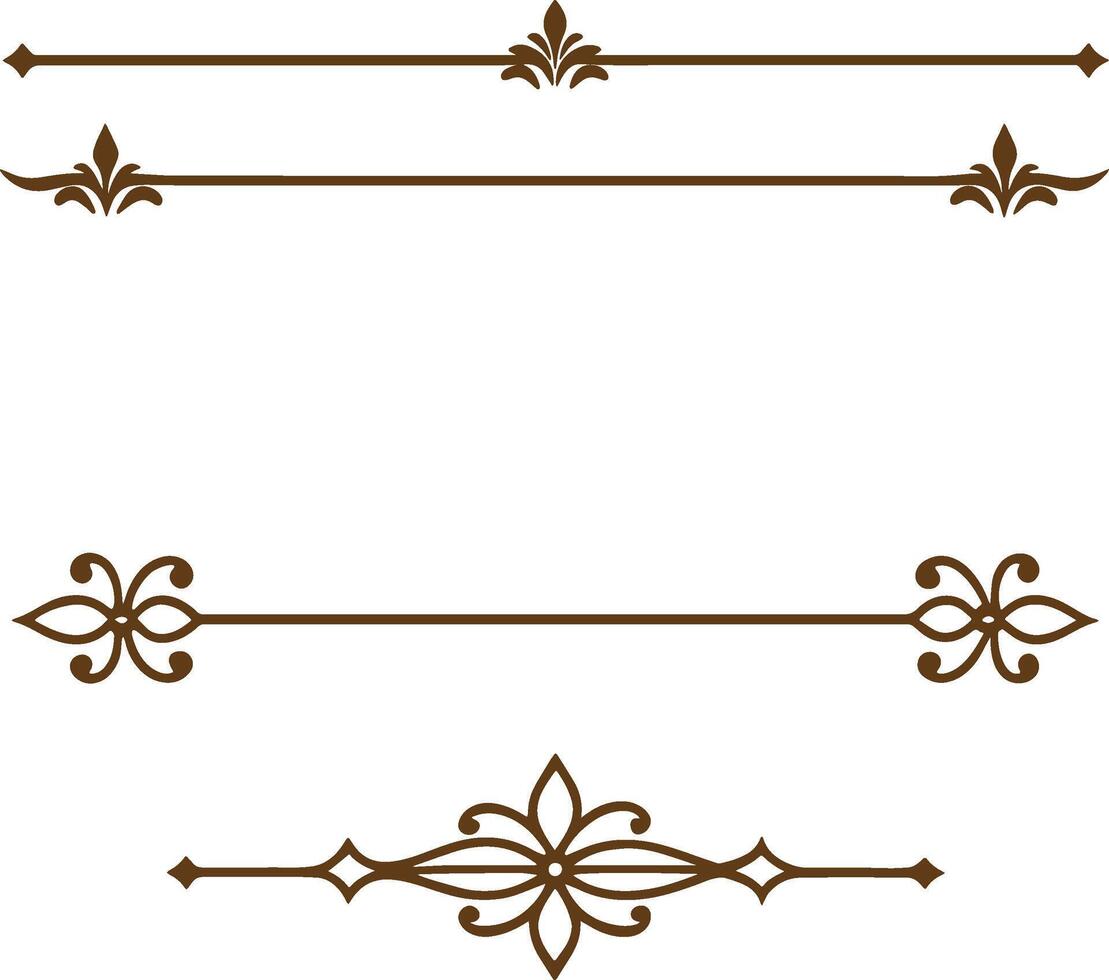 A set of decorative borders and frames vector