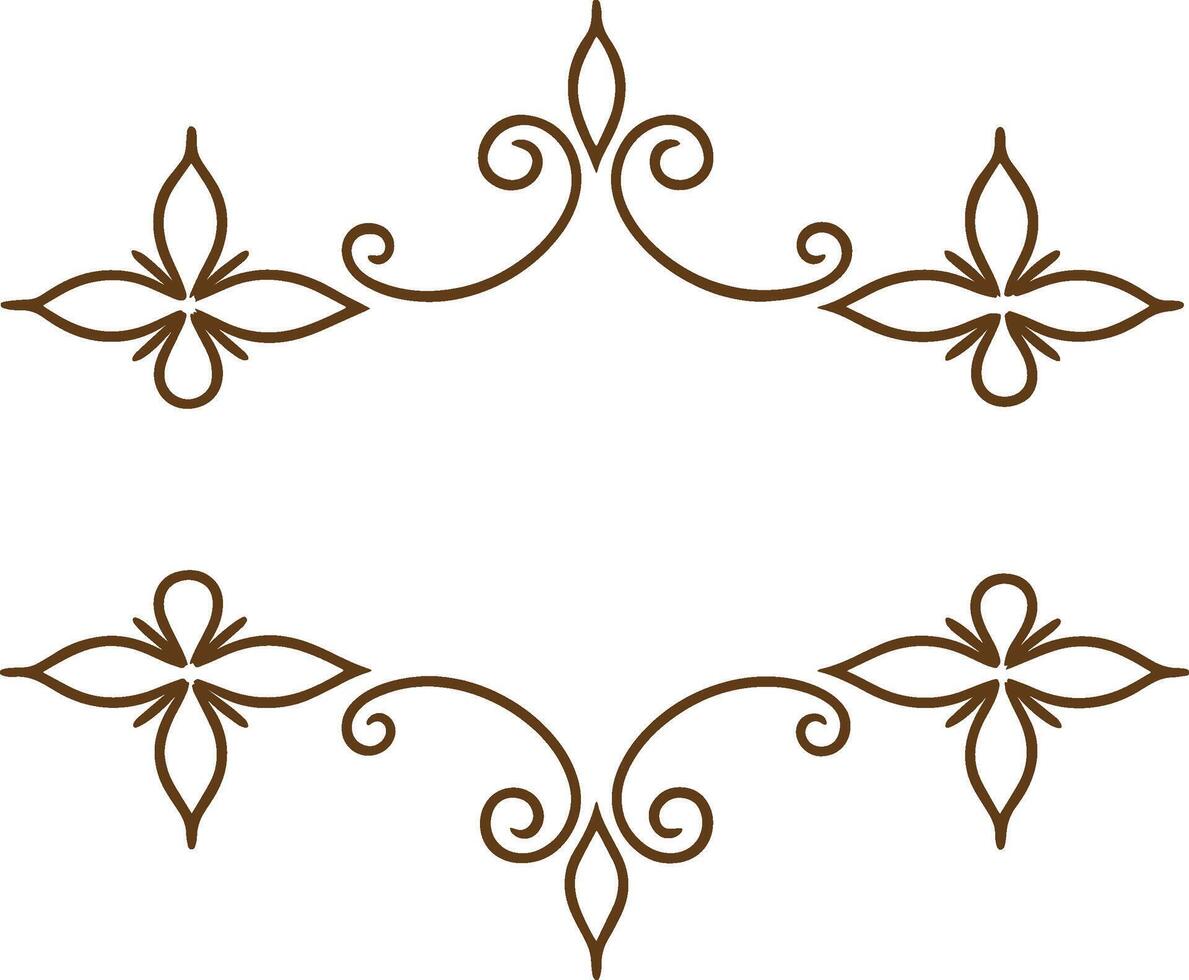 A decorative frame with flowers on it vector