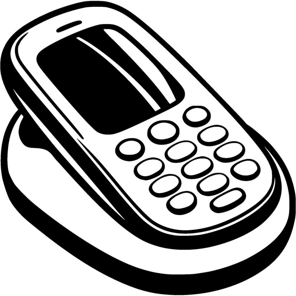 cell phone clip art vector