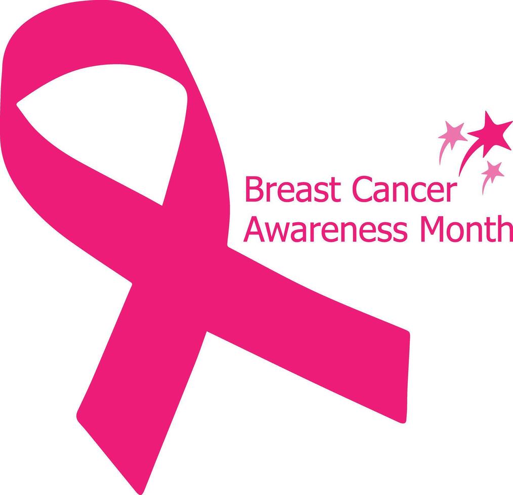 A Breast Cancer Awareness design that is versatile, smooth, and clean, with an emotional touch, making it ideal for womens logos, posters, t-shirts, and other companies. vector
