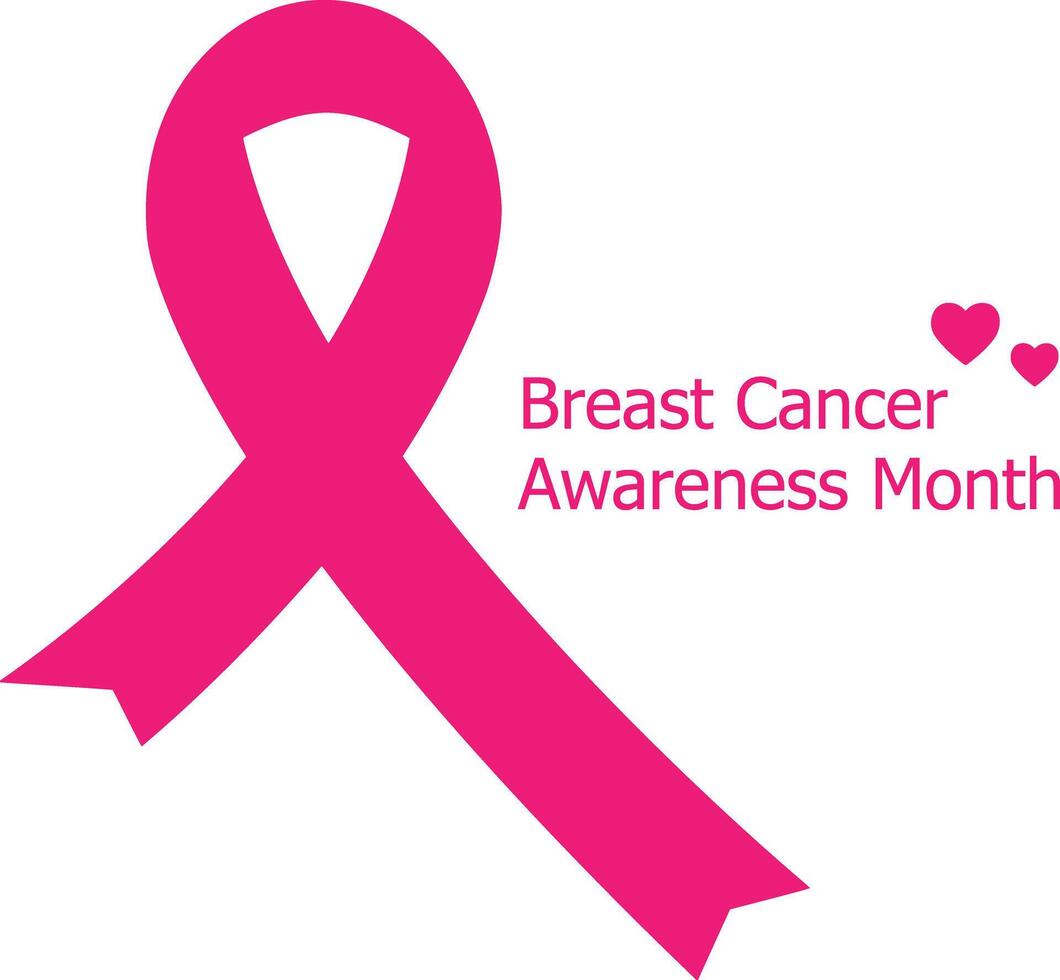 A Breast Cancer Awareness icon that is versatile, smooth, and clean, with an emotional touch, making it ideal for womens logos, posters, t-shirts, and more vector
