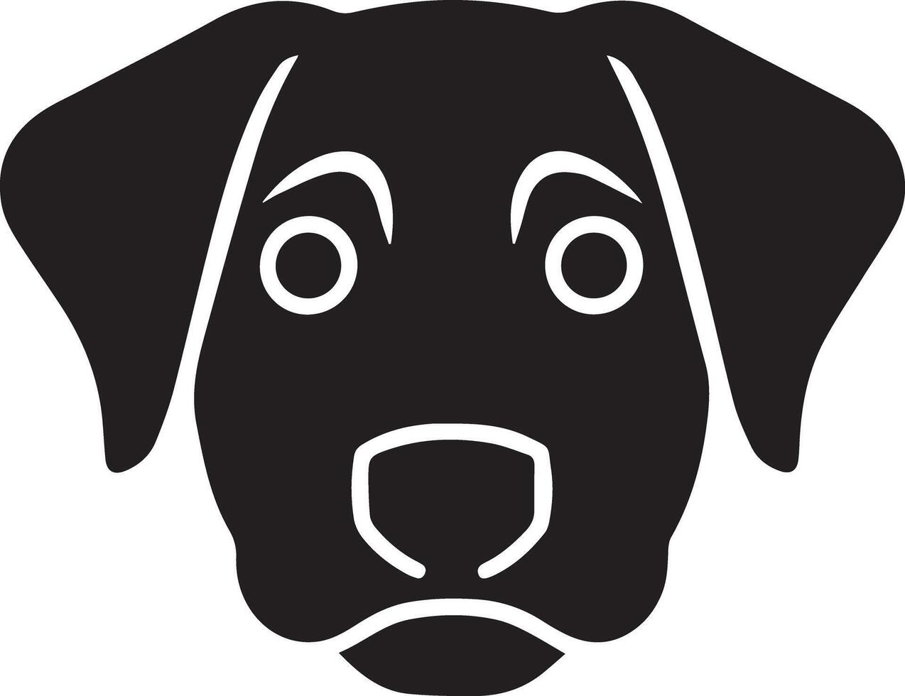 An adorable dog head designed for various companies. The design is clean, stunning, and beautiful, making it perfect for logos, posters, t-shirts, and other graphic projects. vector