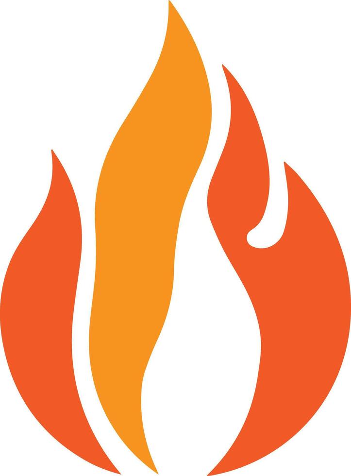 Different layer of fire flame icon created for various companies. The design is clean, looking good, and amazing, making it ideal for logos, posters, t-shirt designs, and other graphic projects vector