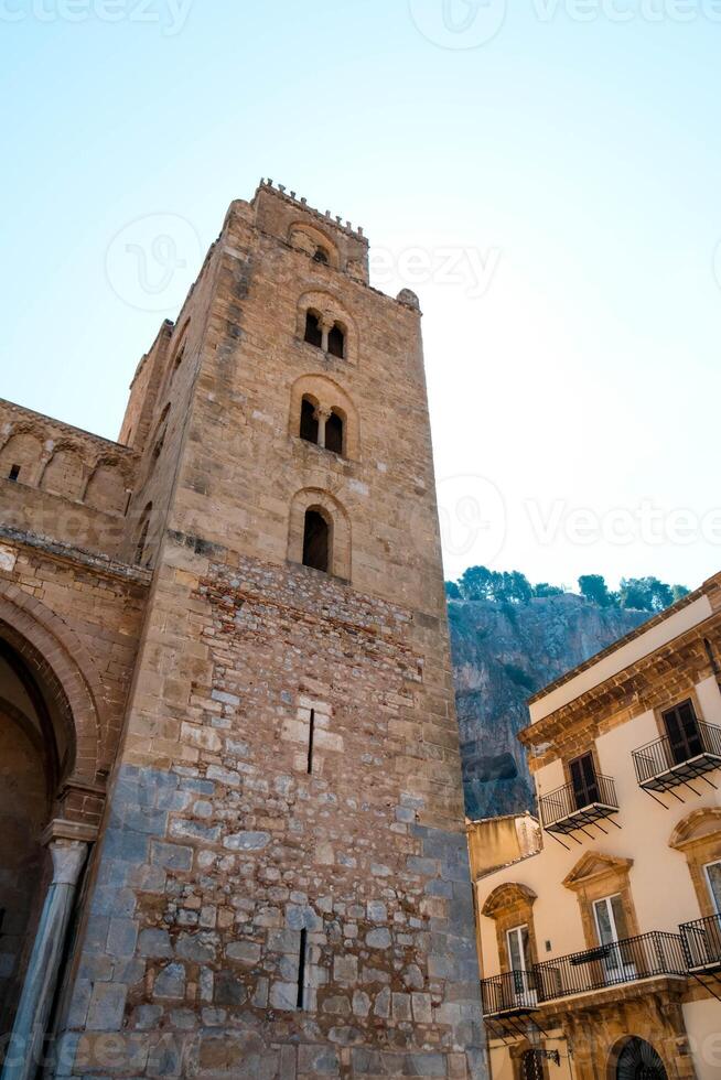 Cefalu Cathedral, the name by which the cathedral basilica of the Transfiguration is known, is a minor basilica located in Cefalu, in the metropolitan city of Palermo, photo
