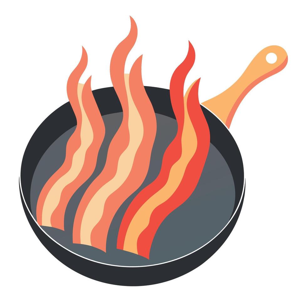 Crispy Bacon Ready to Sizzle vector