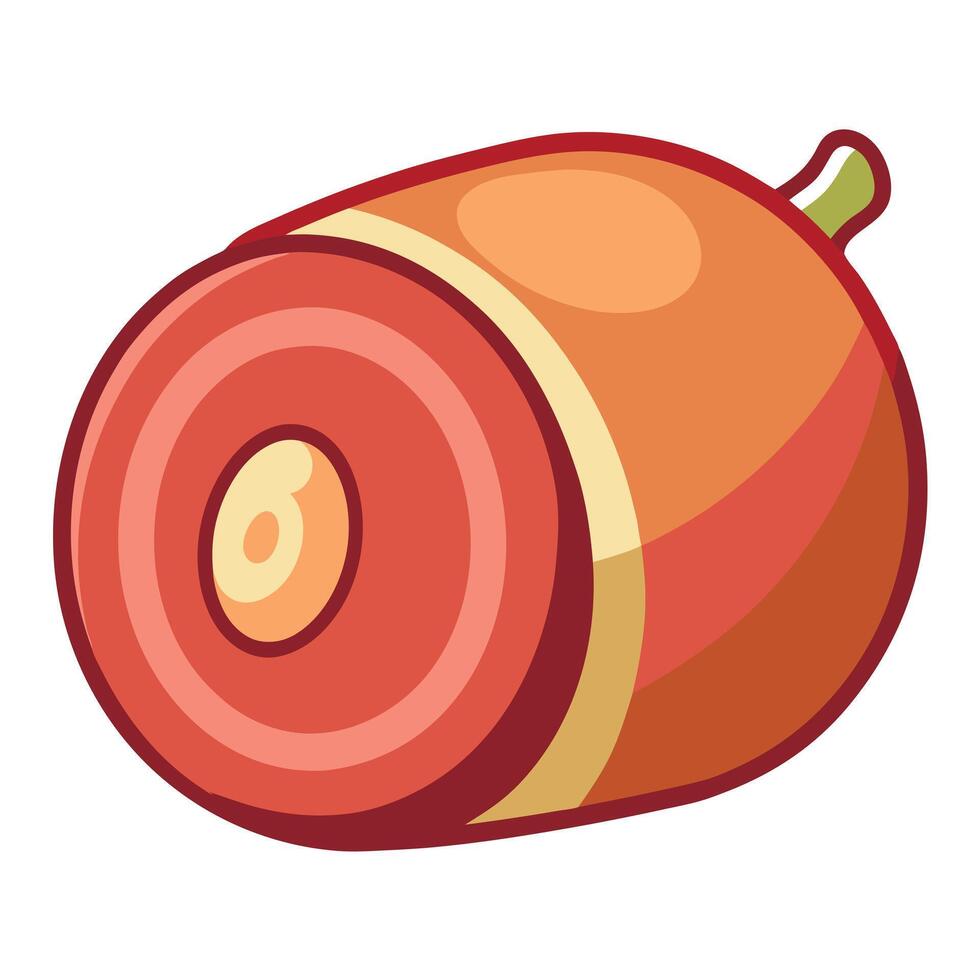 Close up of ham background vector