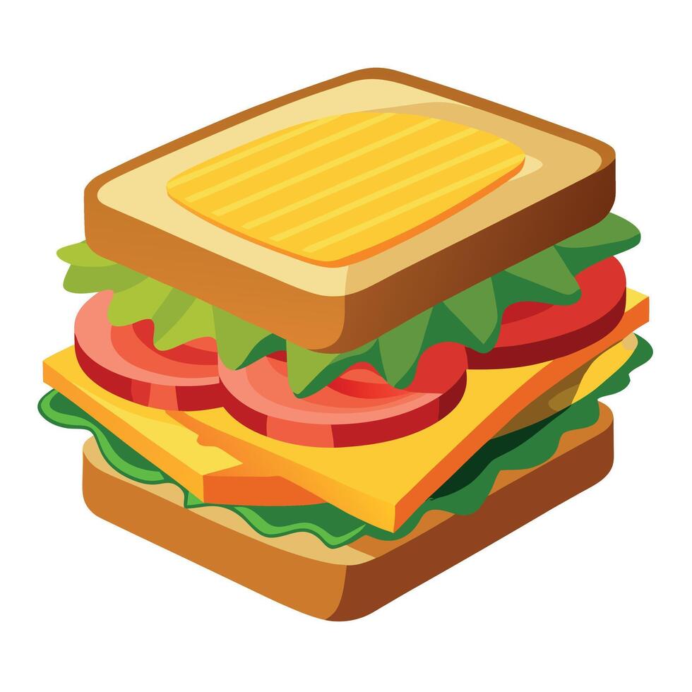 Classic BLT sandwich vector