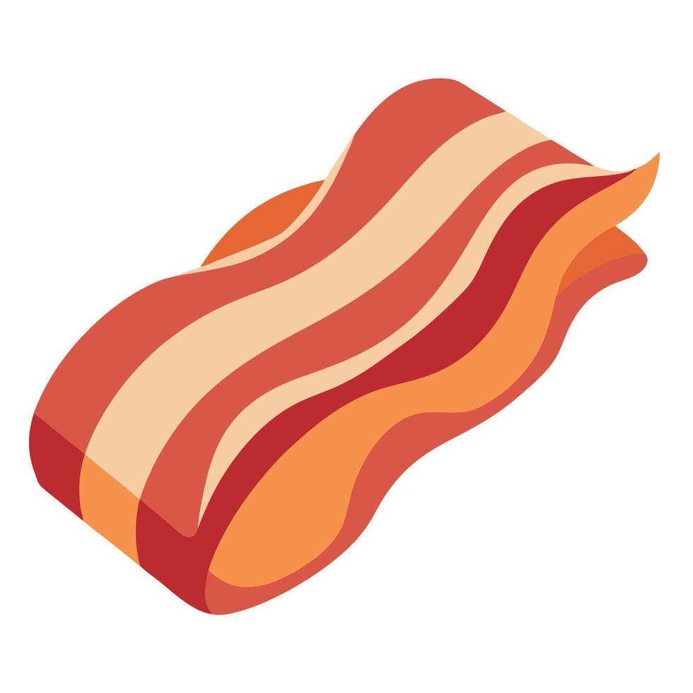 Bacon wrapped in bacon vector