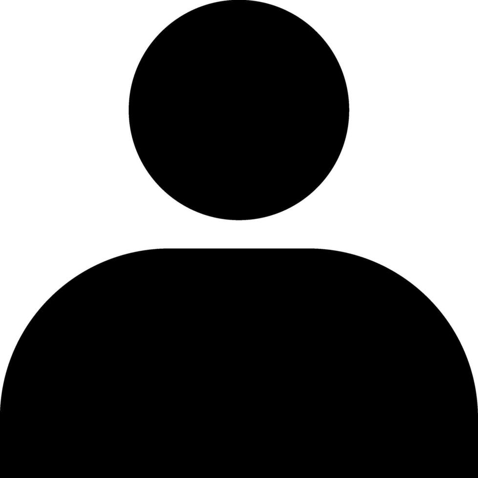 People icon design in black color. User icon design vector