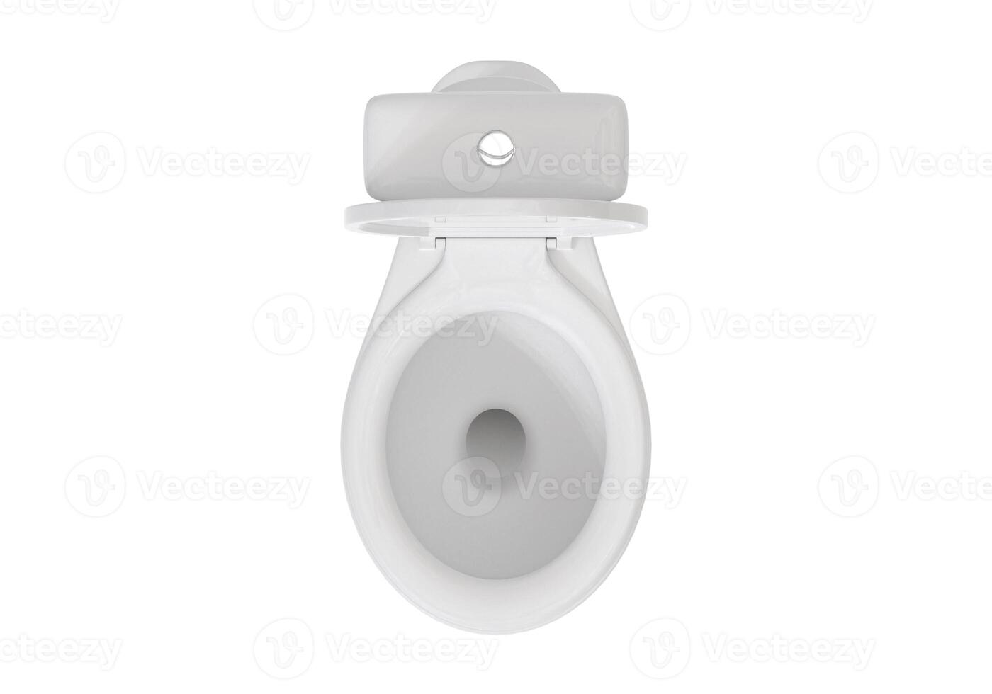 Top view. Toilet bowls on white background photo