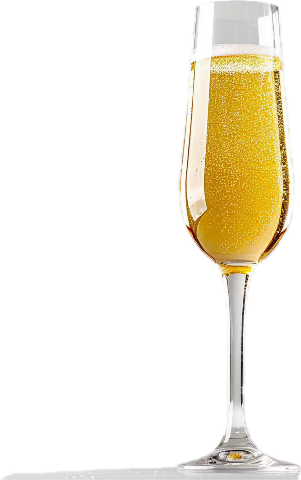 Celebratory Glass of Bubbly Champagne. png