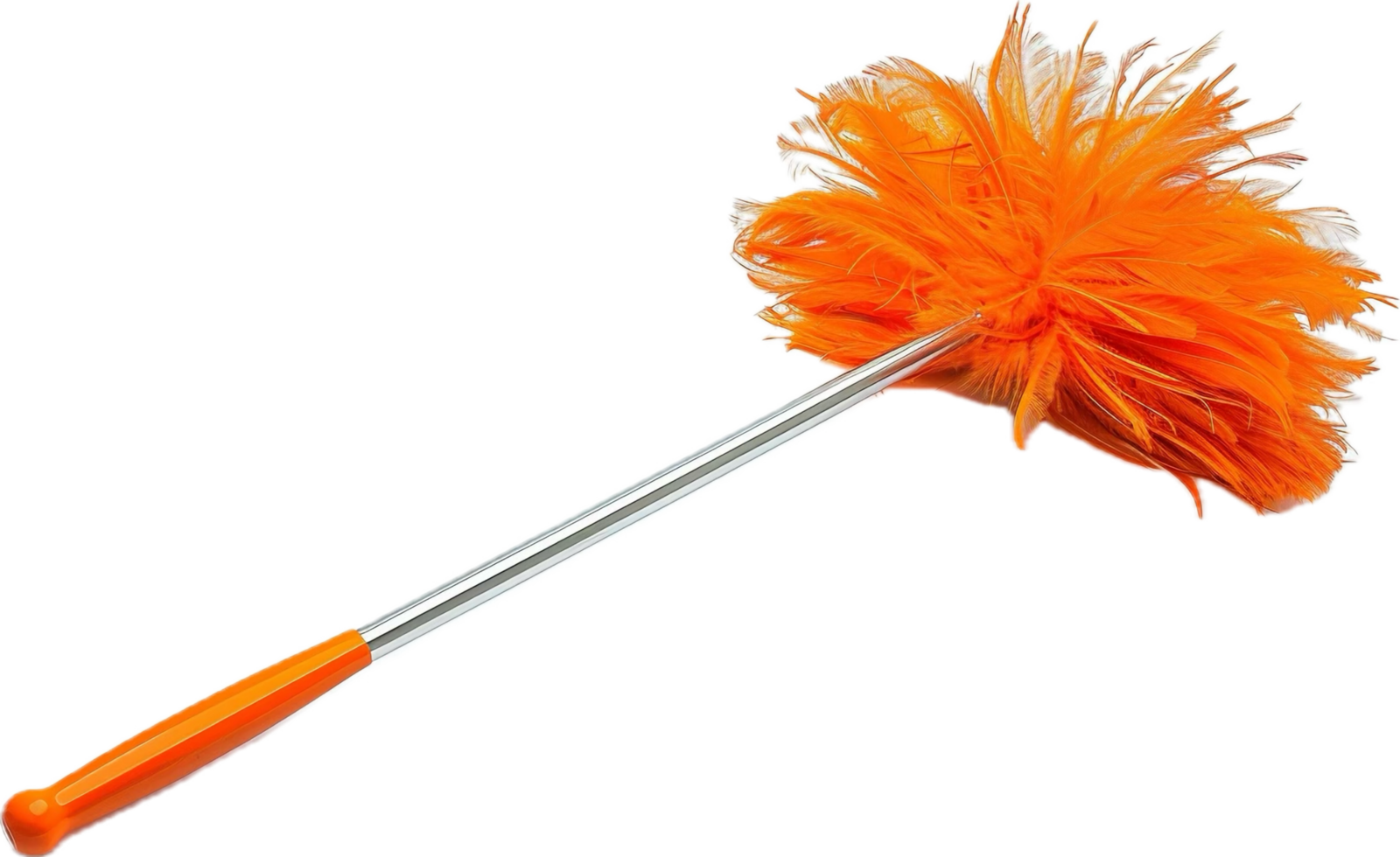 Fluffy Feather Duster with Long Handle. png