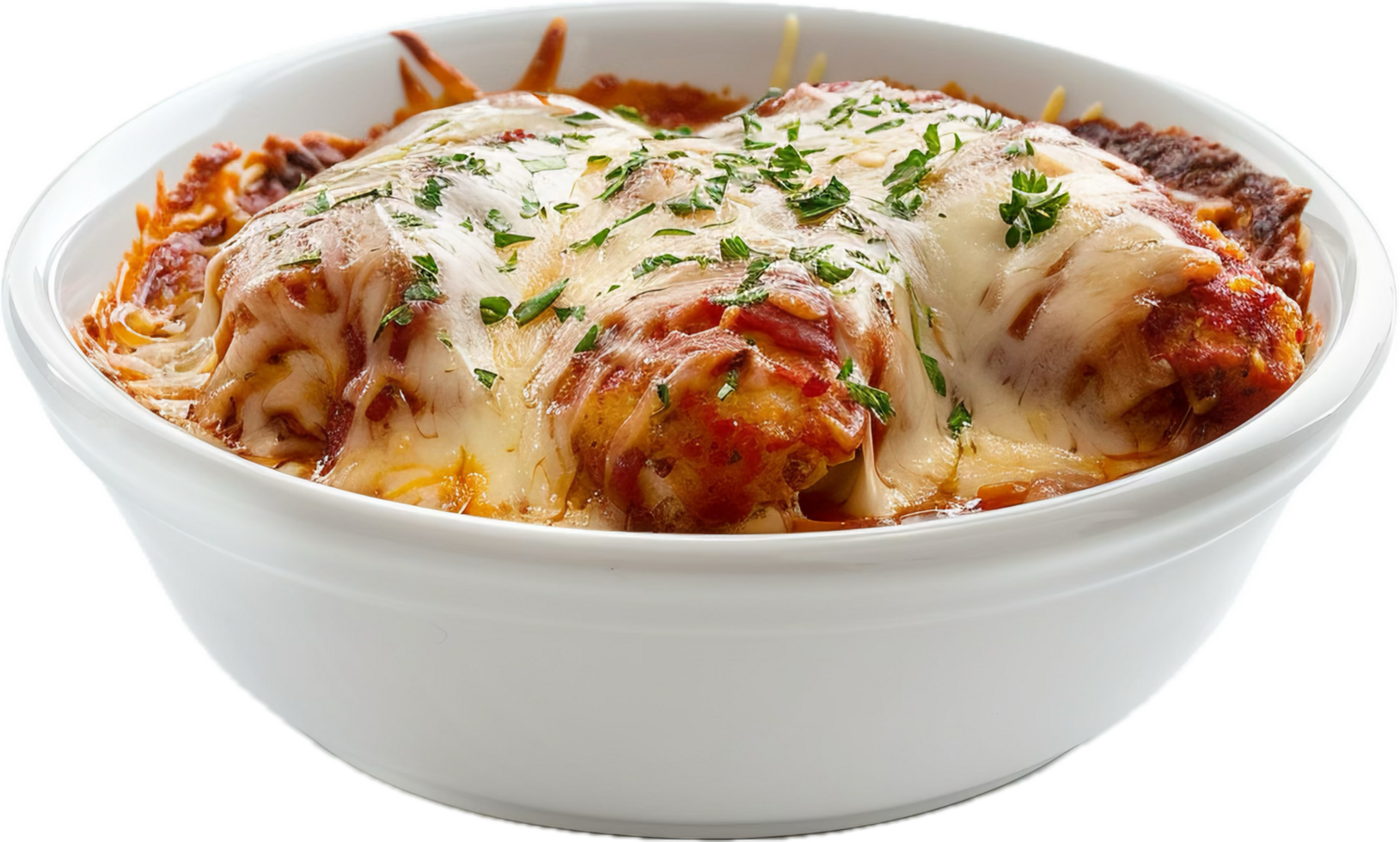 Baked Cheesy Lasagna with Fresh Basil. png