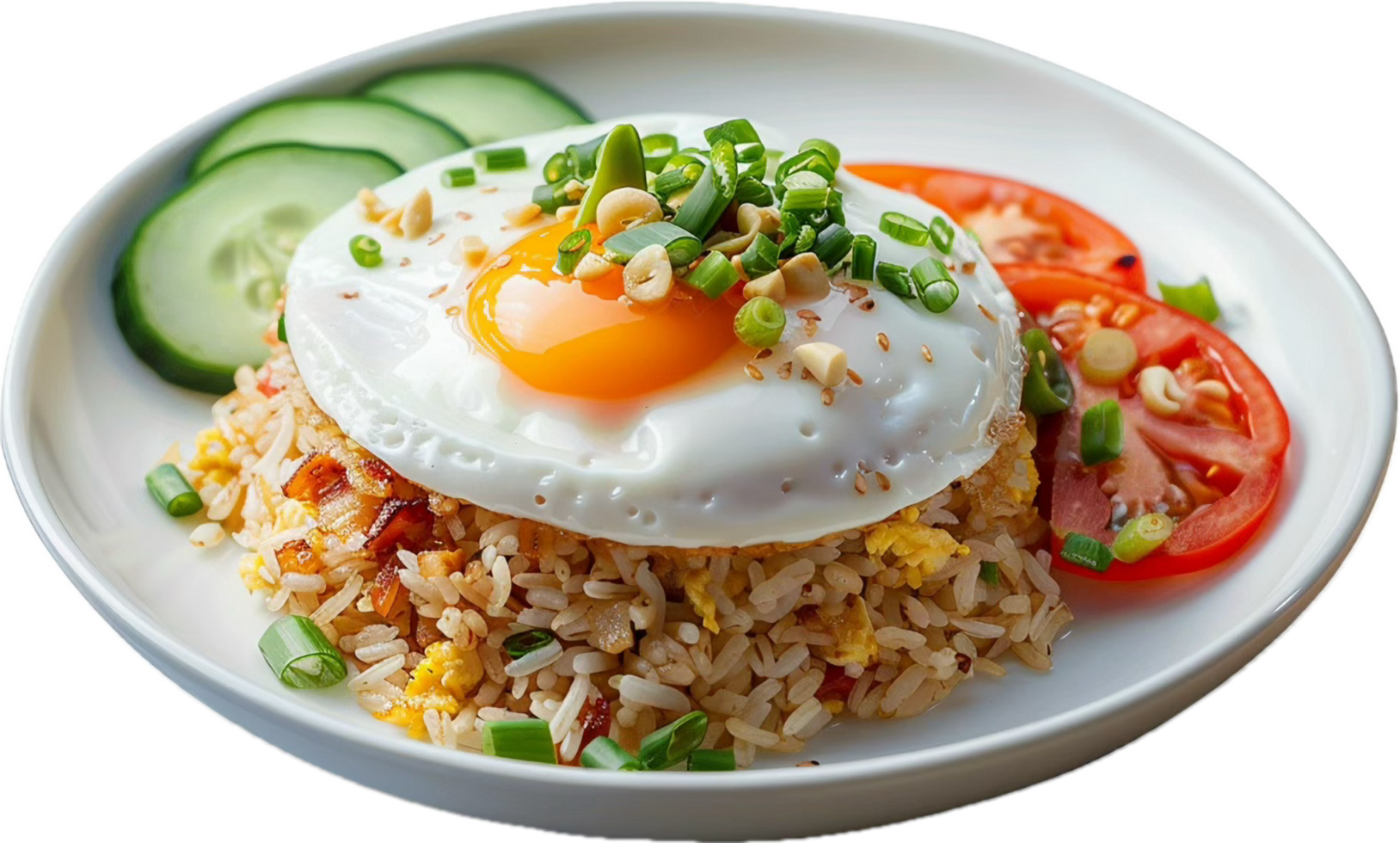 Kimchi Fried Rice with Egg and Vegetables. png