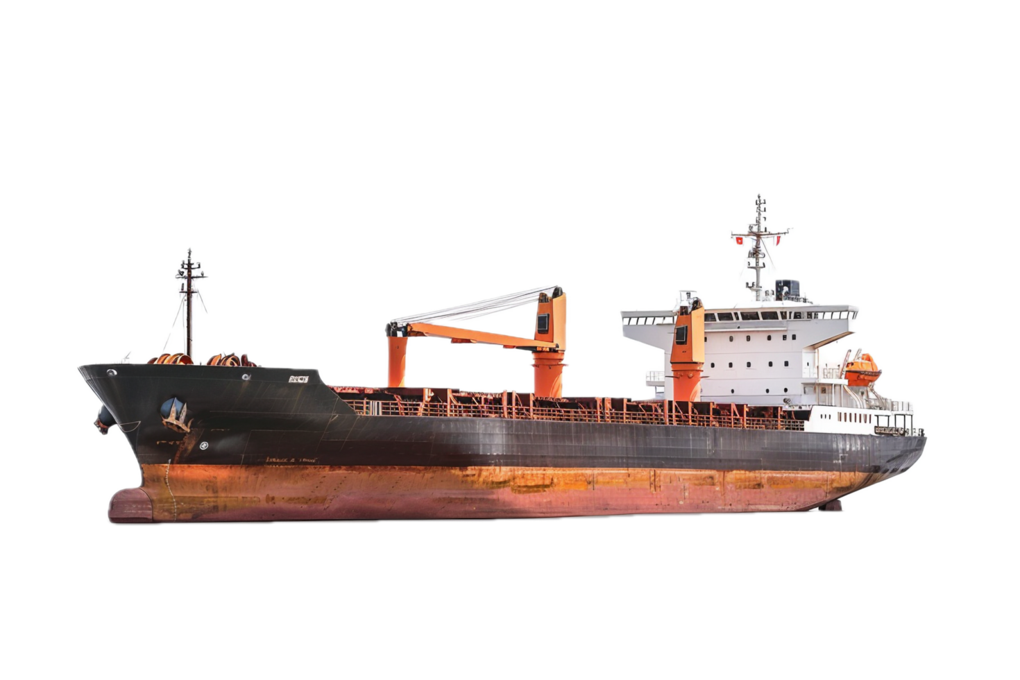 Bulk carrier vessel used for shipping goods. png