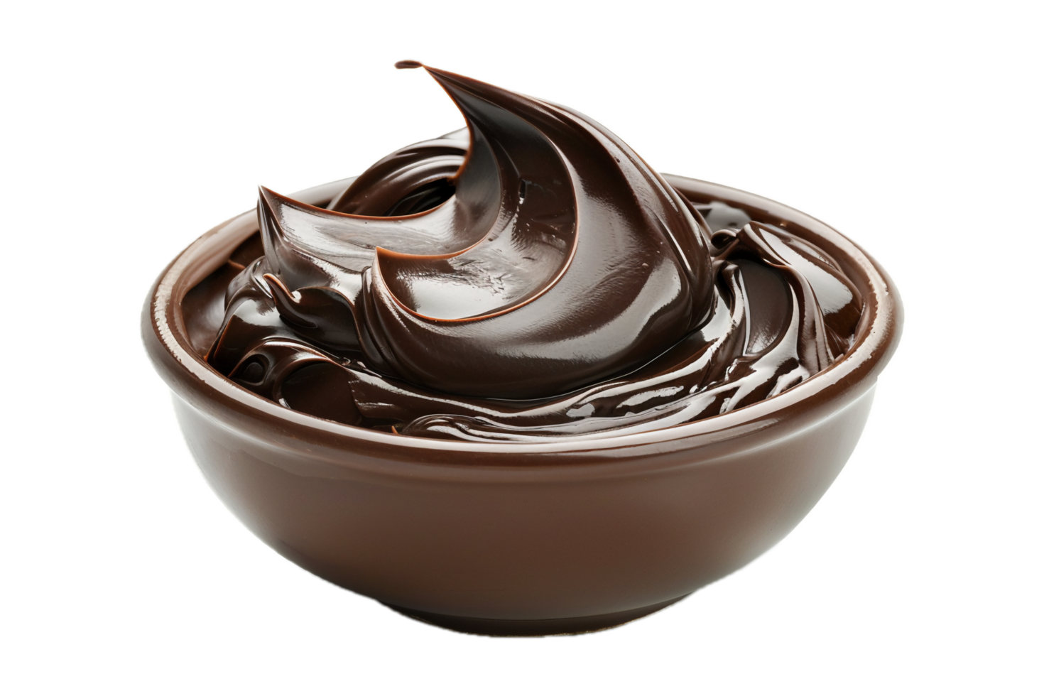 Smooth Dark Chocolate Spread with Glossy Finish. png
