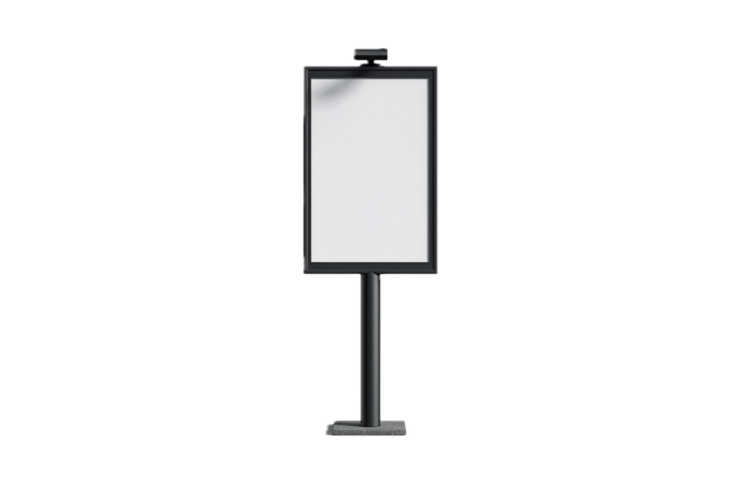 Modern vertical signboard for public advertisements. png