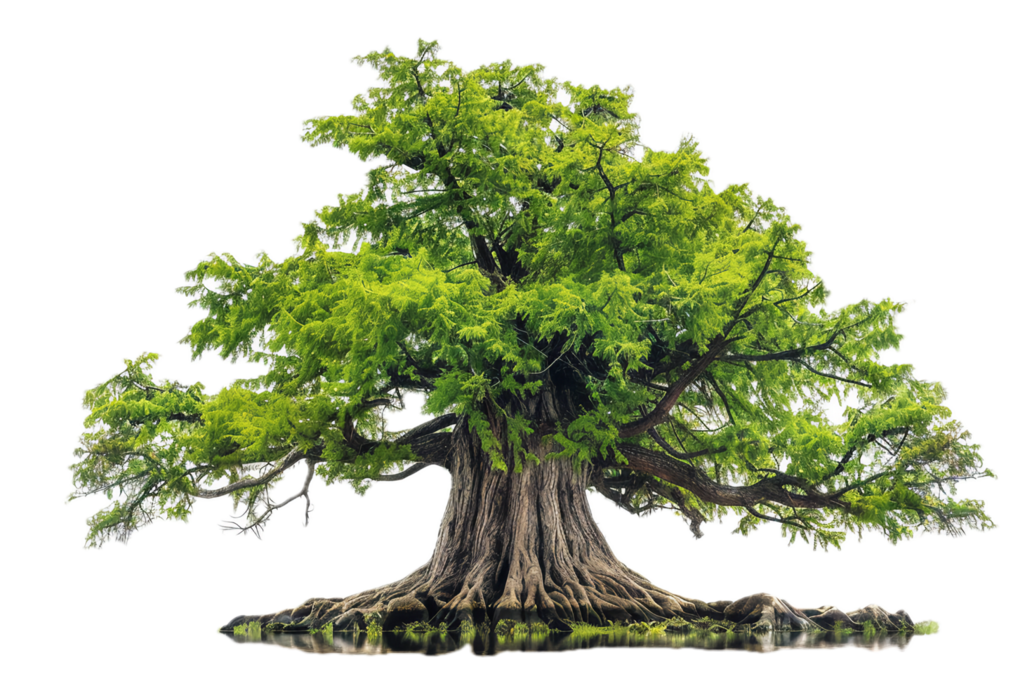 Massive ancient tree with sprawling roots. png