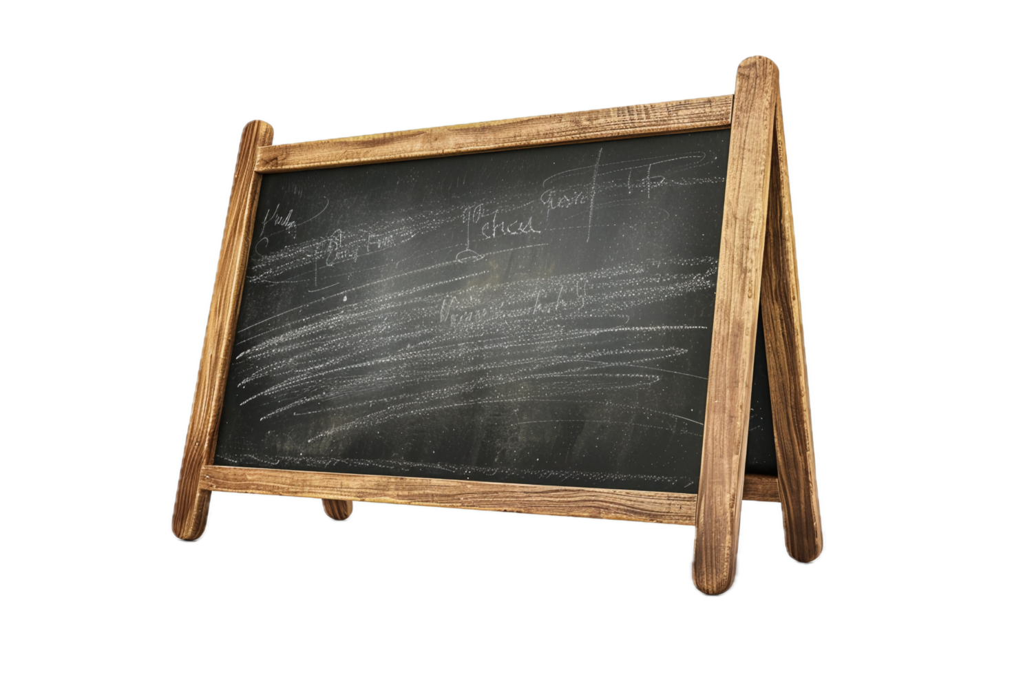 Rustic Chalkboard Sign with Wooden Frame. png