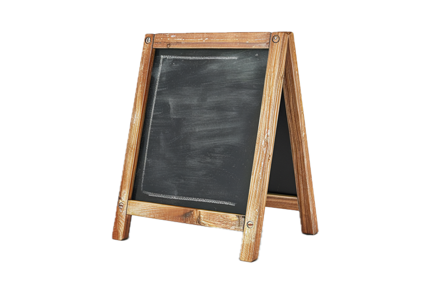 Rustic Freestanding Chalkboard for Cafes or Menus. png