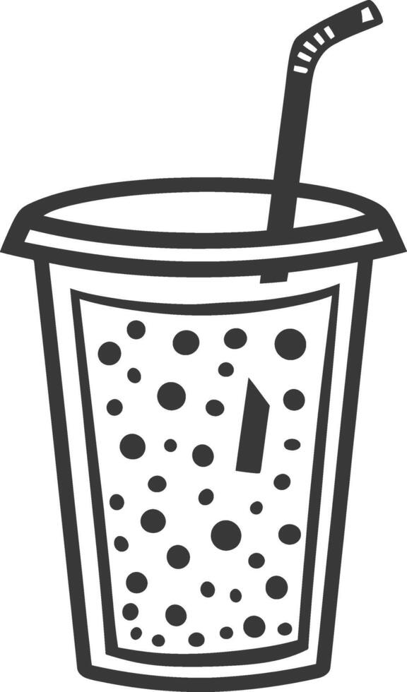 Bubble tea icon illustration vector