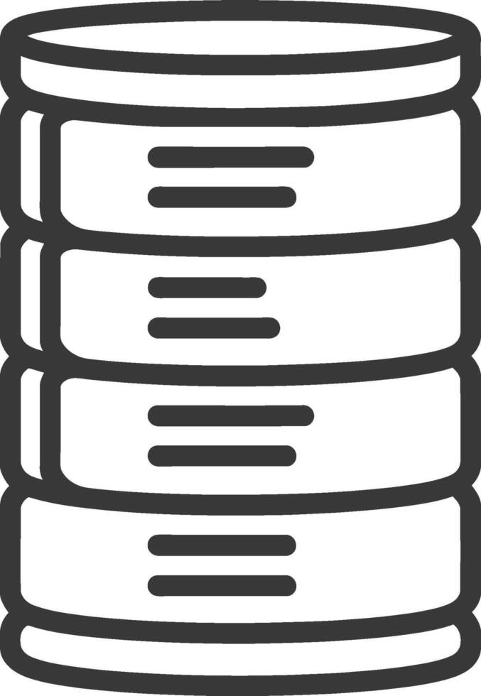 A black and white illustration of a stack of books vector