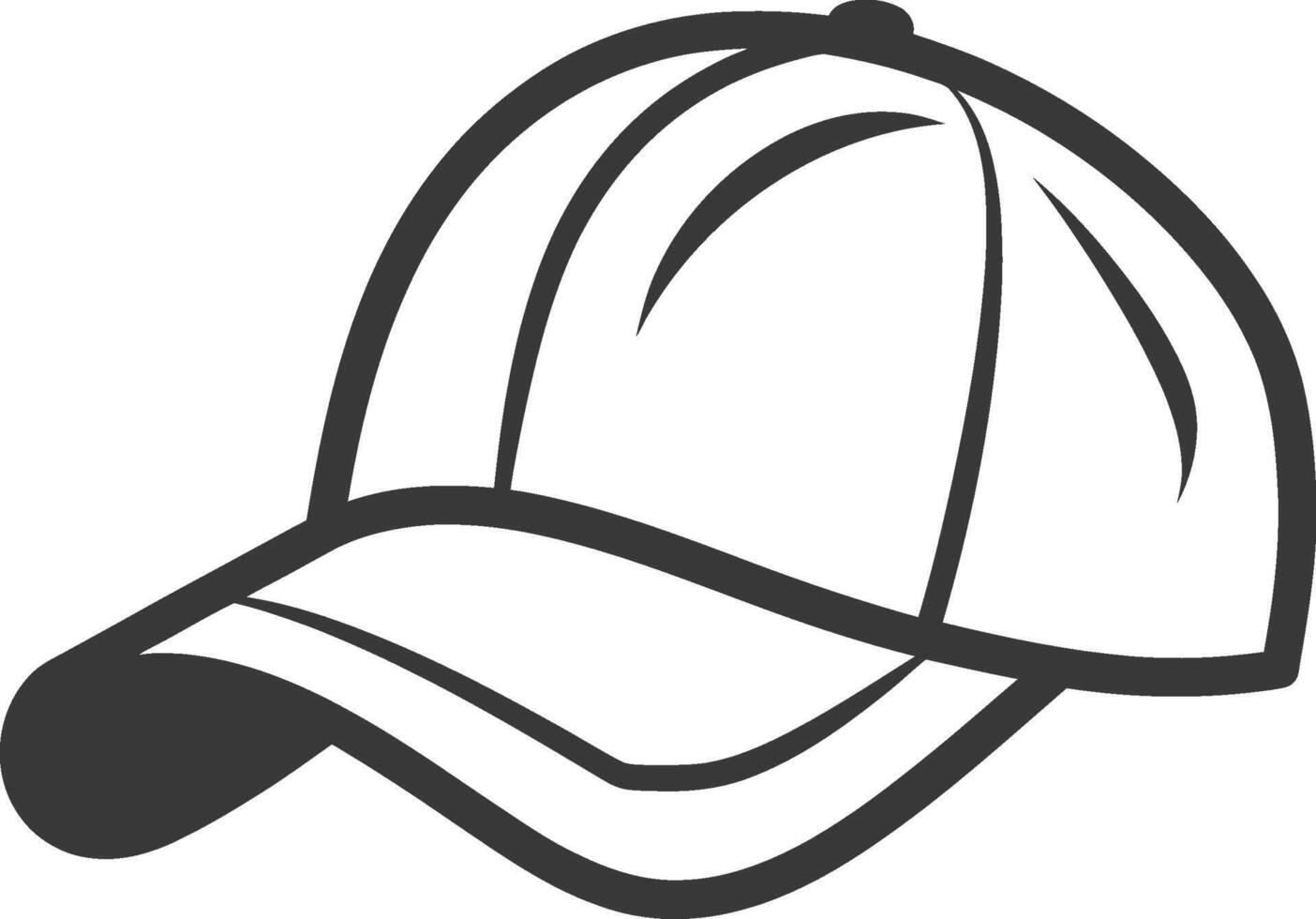 Baseball cap icon illustration vector