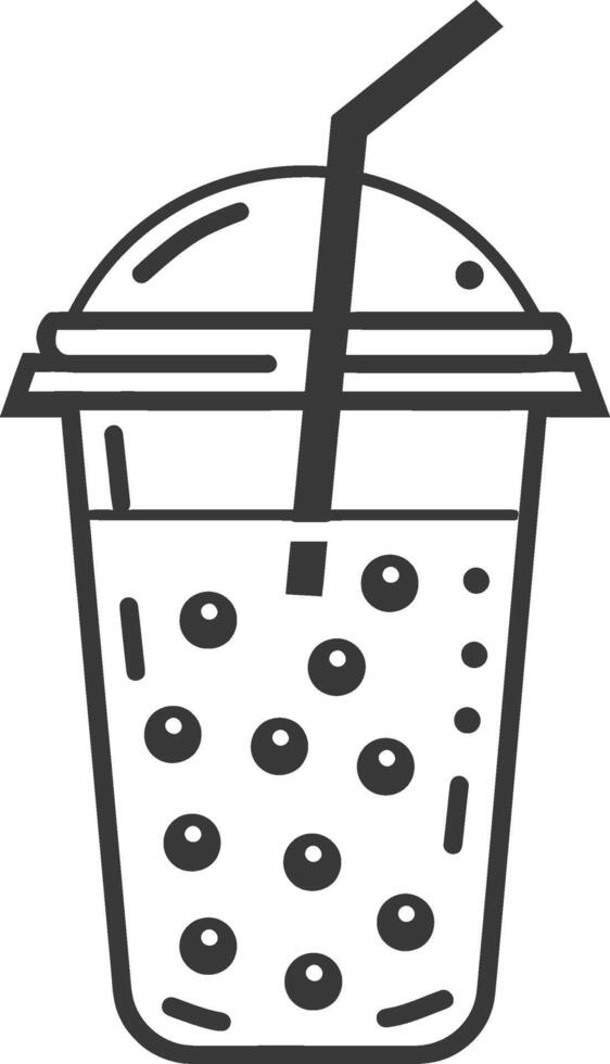 Bubble tea icon illustration vector