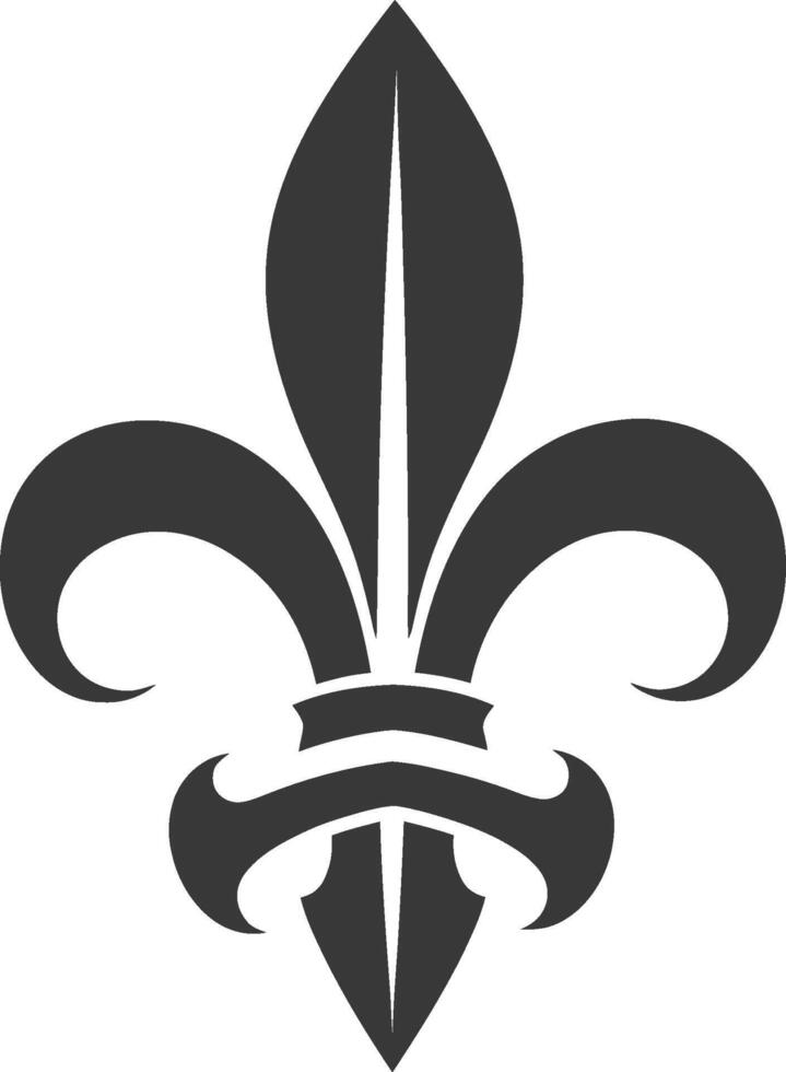 A fleur de lis symbol on a white background vector