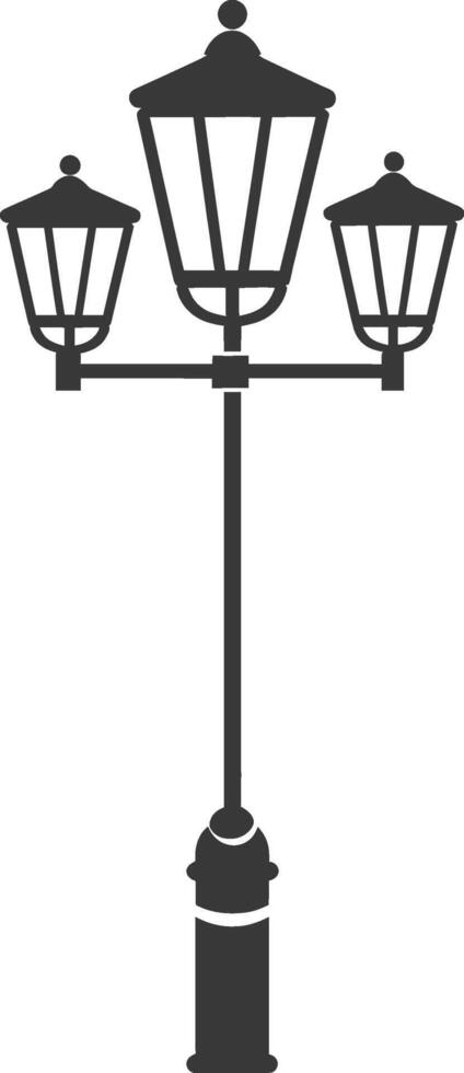 Street lamp illustration vector