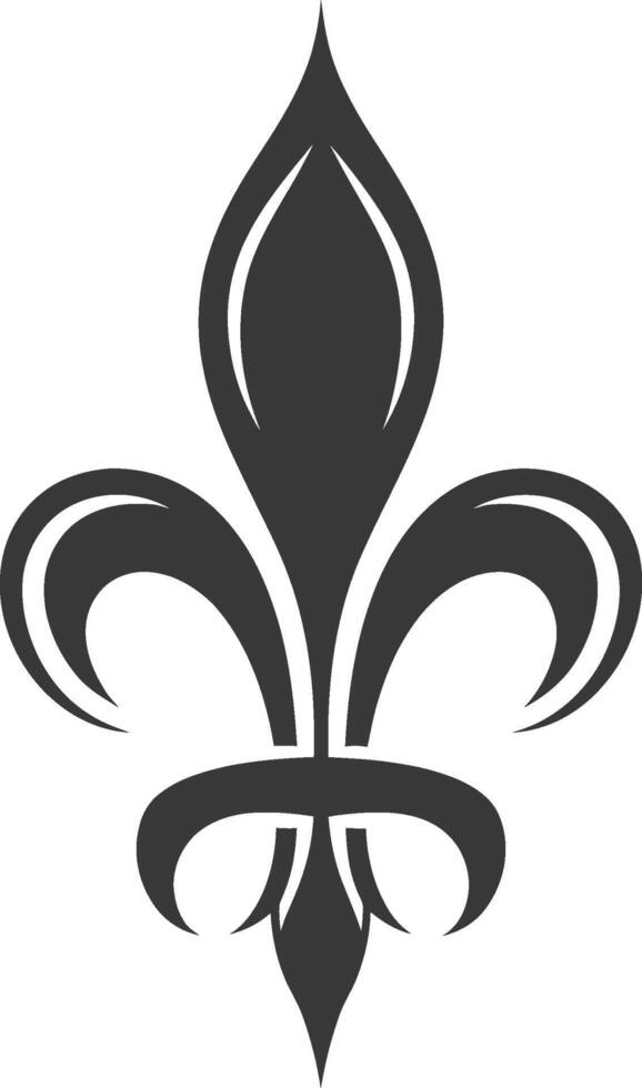 A fleur de lis symbol on a white background vector