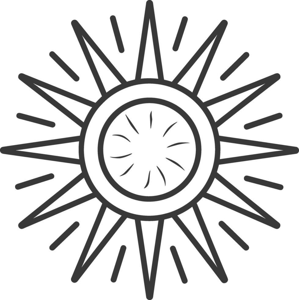 Sun icon illustration vector