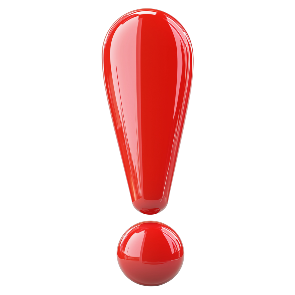 A red exclamation mark png