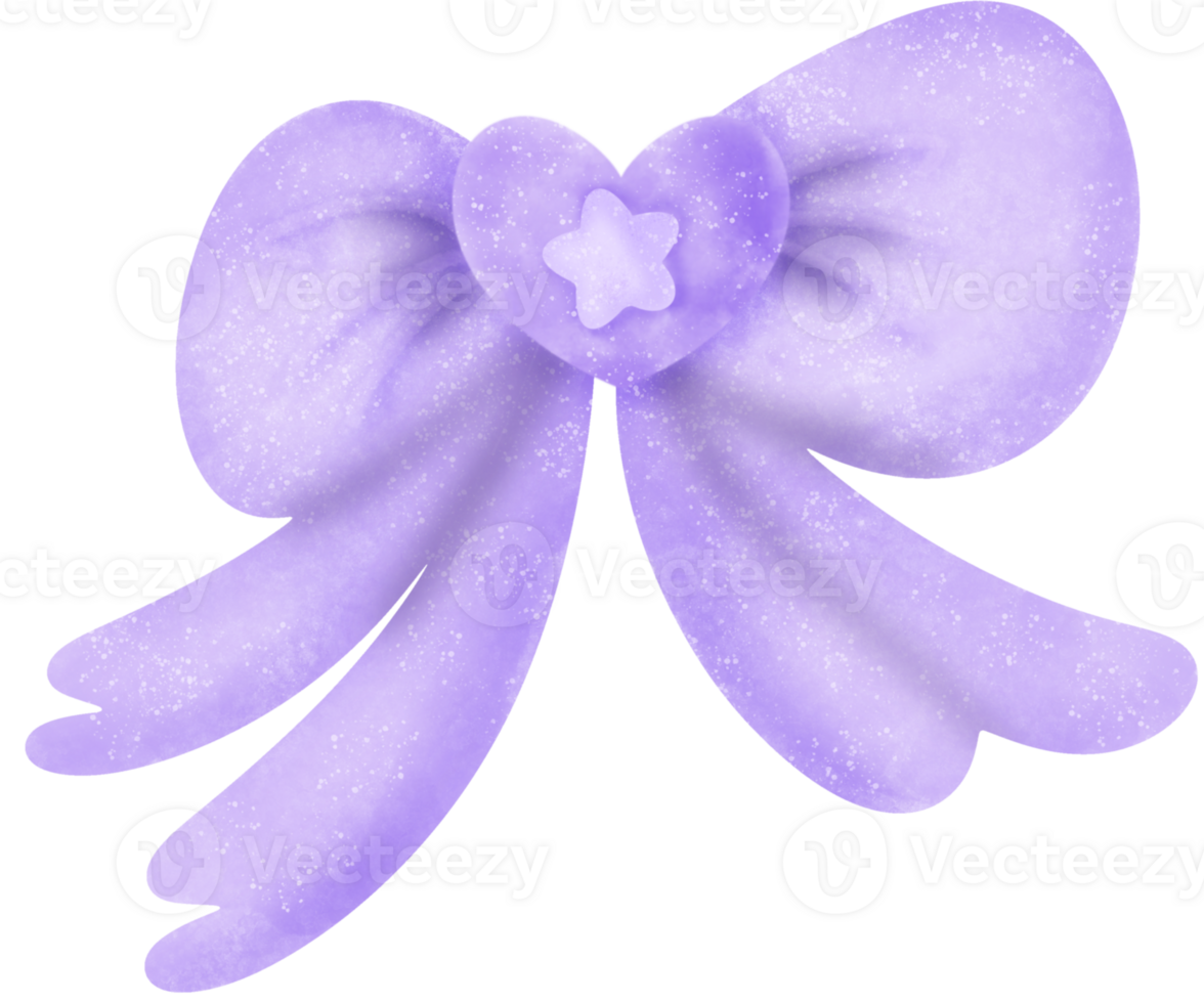 purple bow ribbon png