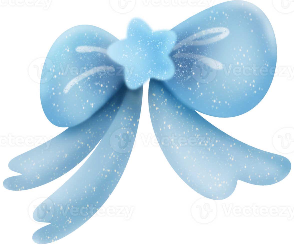 Light Blue Bow png