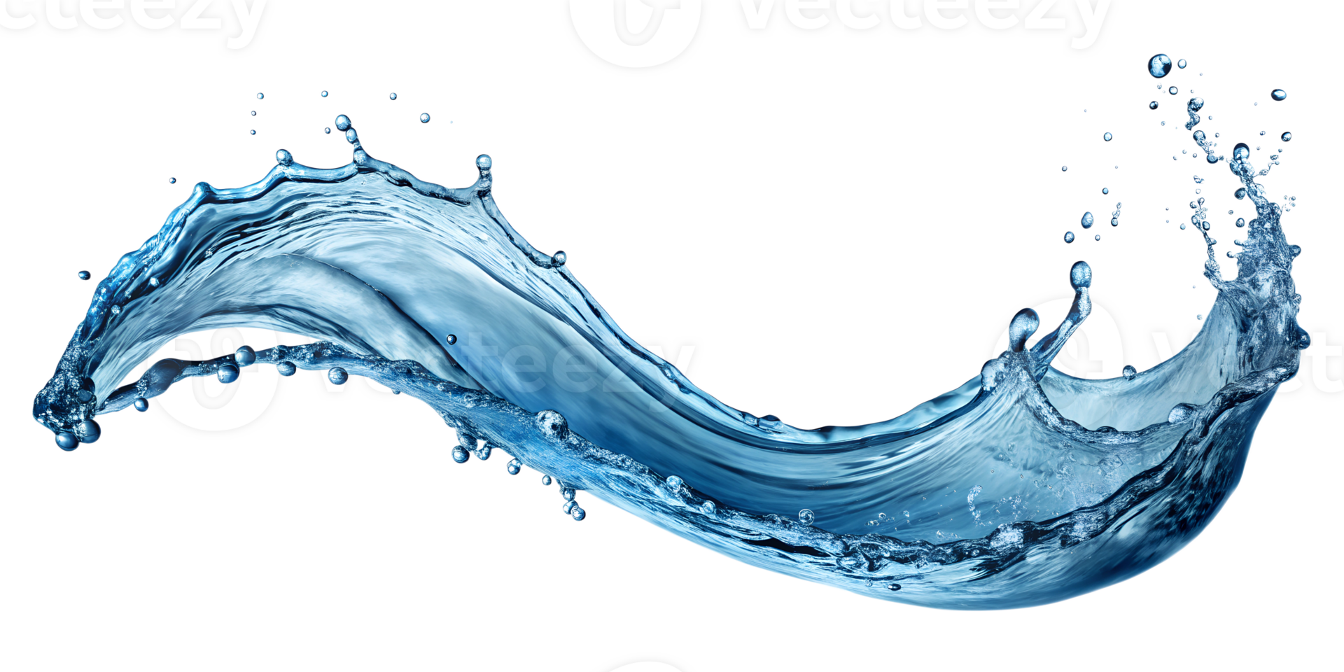 Water wave splashon water surface, Isolated on transparent background png