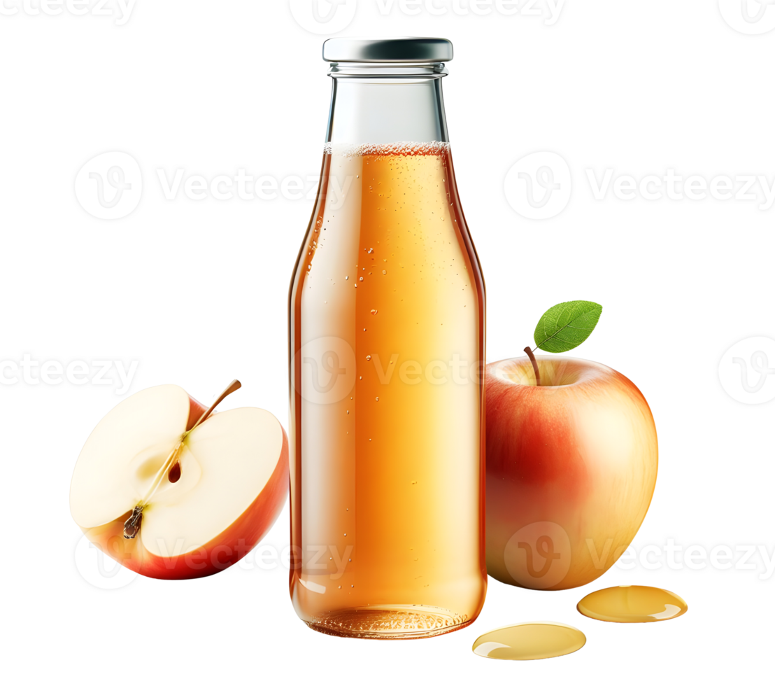 Apple juice bottle transparent background png