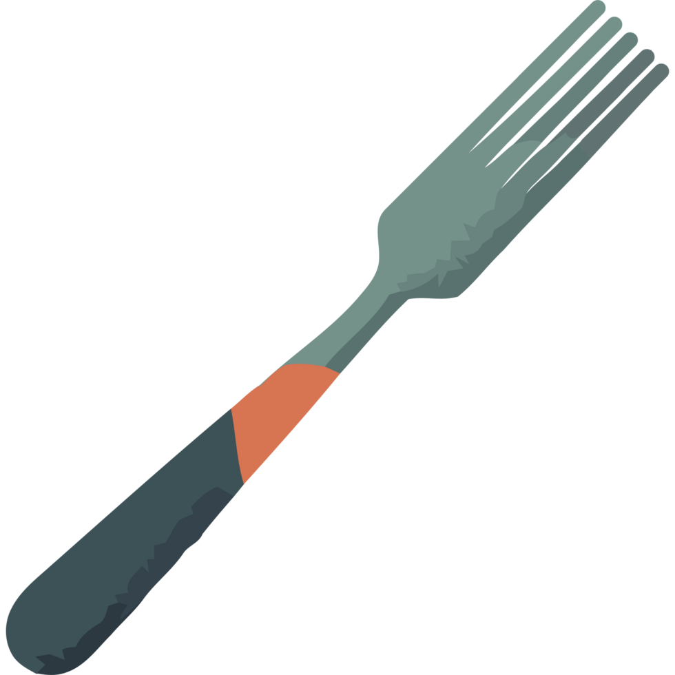Fork icon on transparent background png