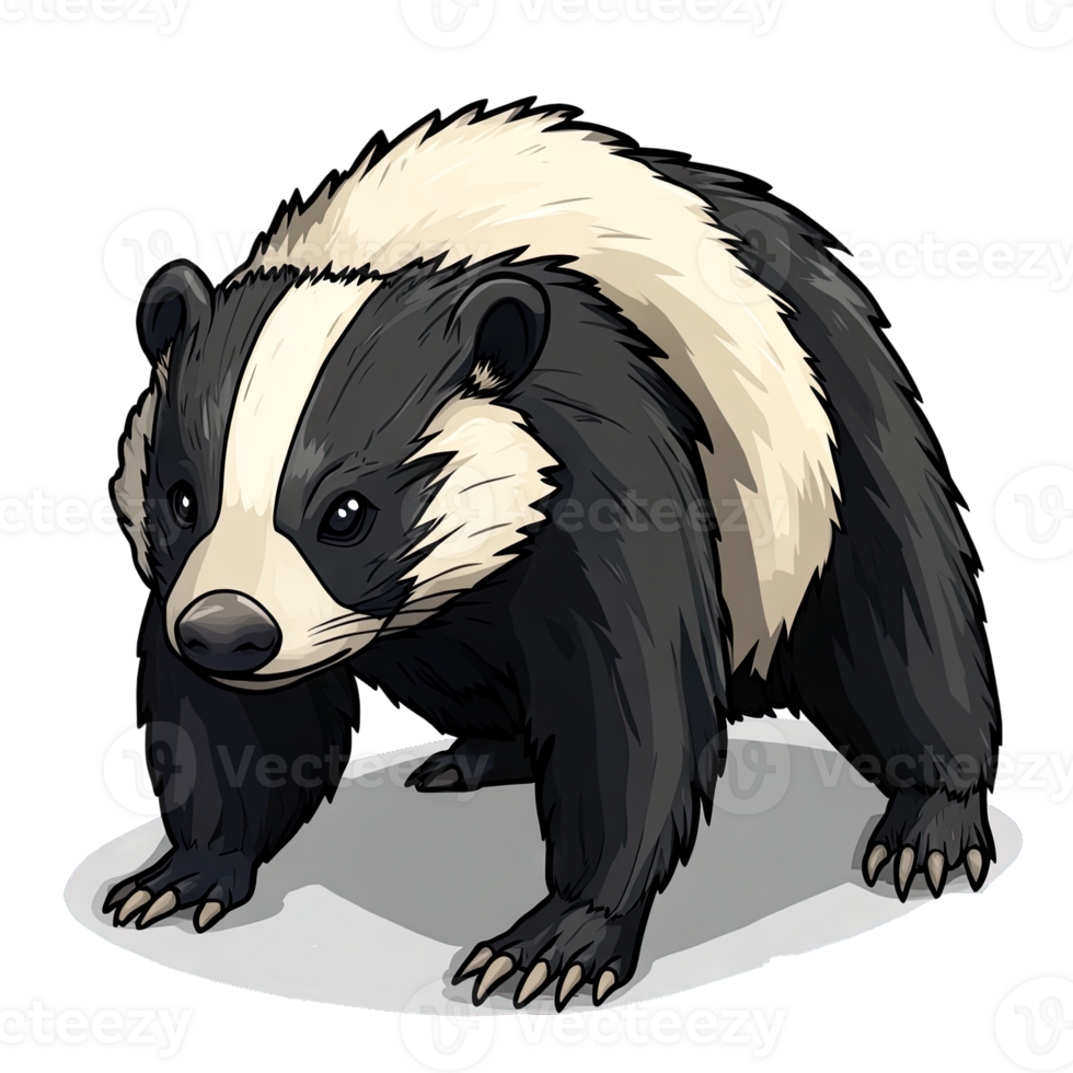 Honey Badger Transparent Background Icon png