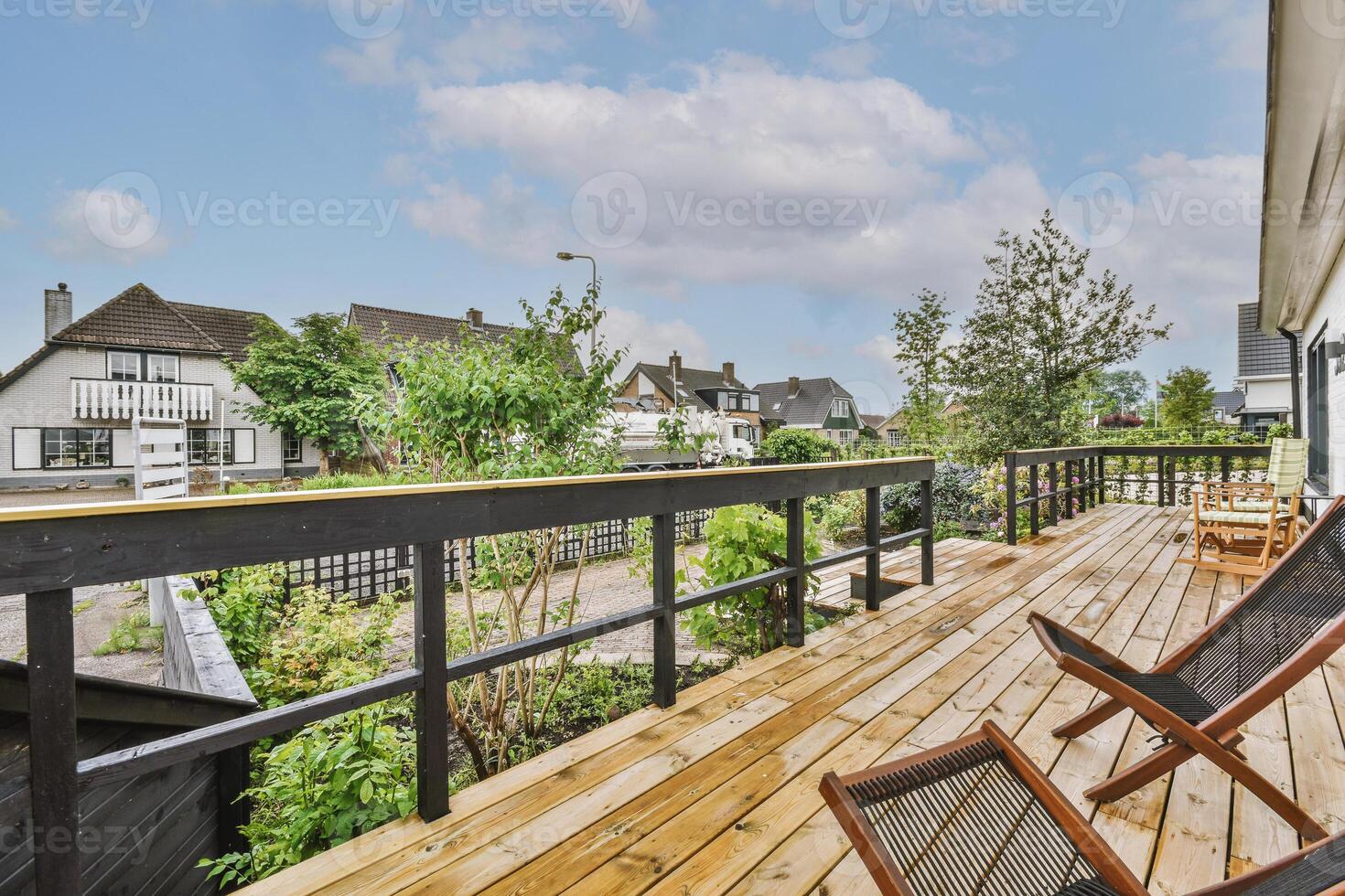 A wooden deck photo