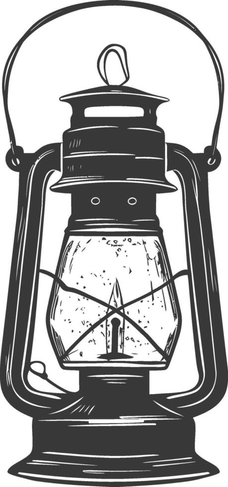 An old fashioned lantern with a candle inside vector