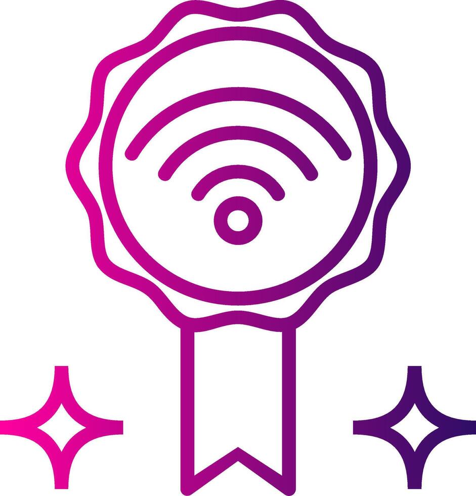 Good Internet Line Gradient Icon vector