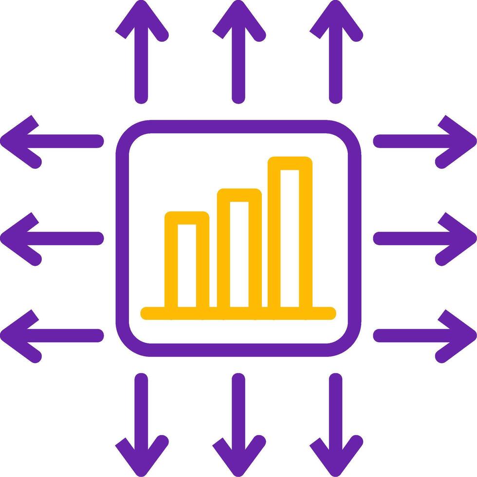 Performance Marketer Line Two Color vector