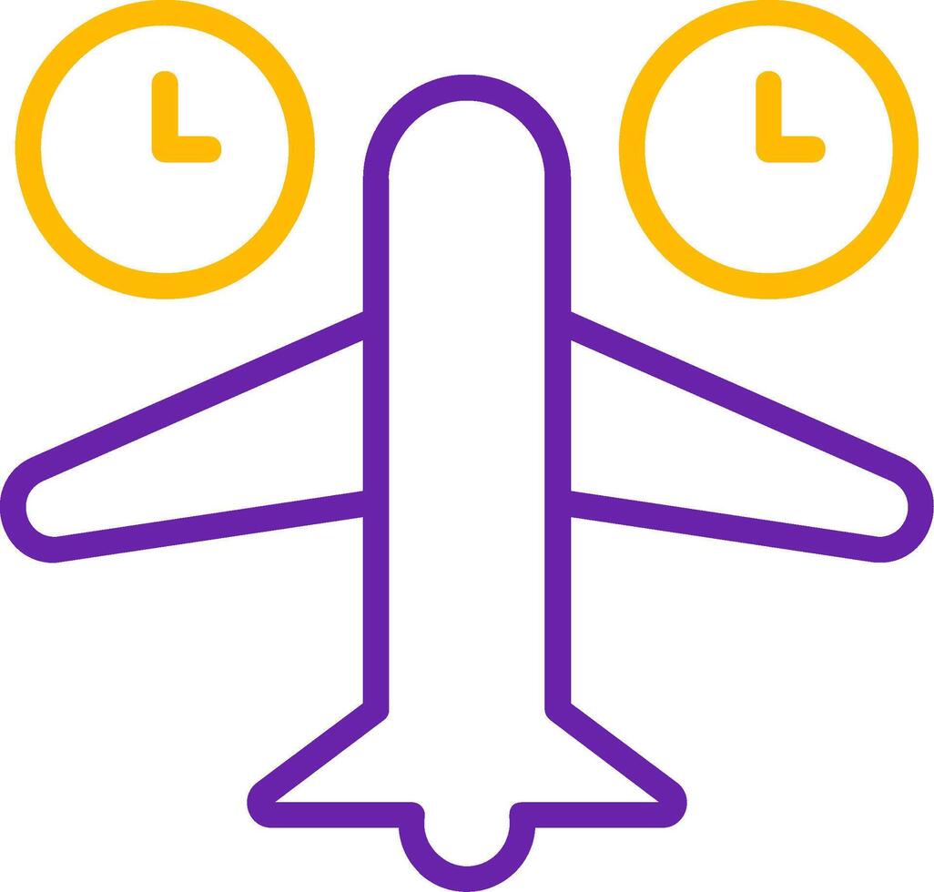 Jet Lag Line Two Color vector