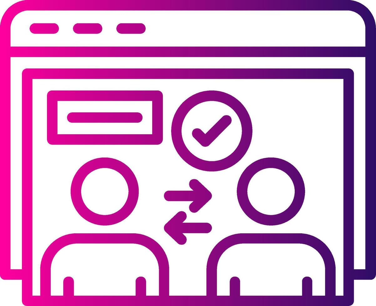 Deal Sites Line Gradient Icon vector