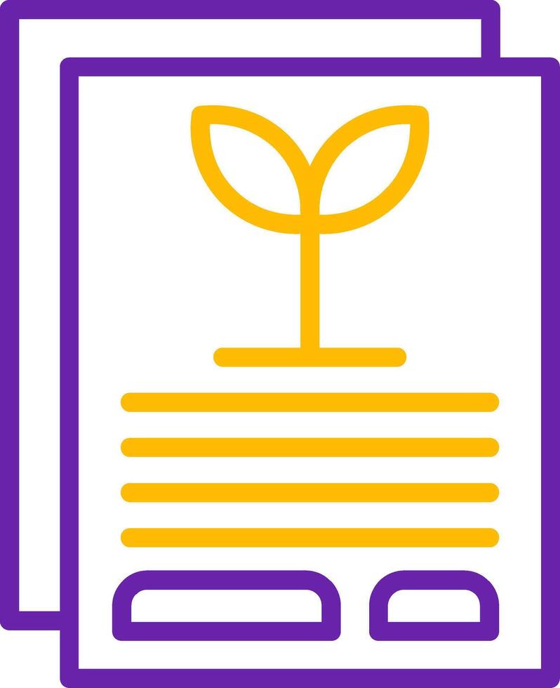 Fresh Content Line Two Color vector