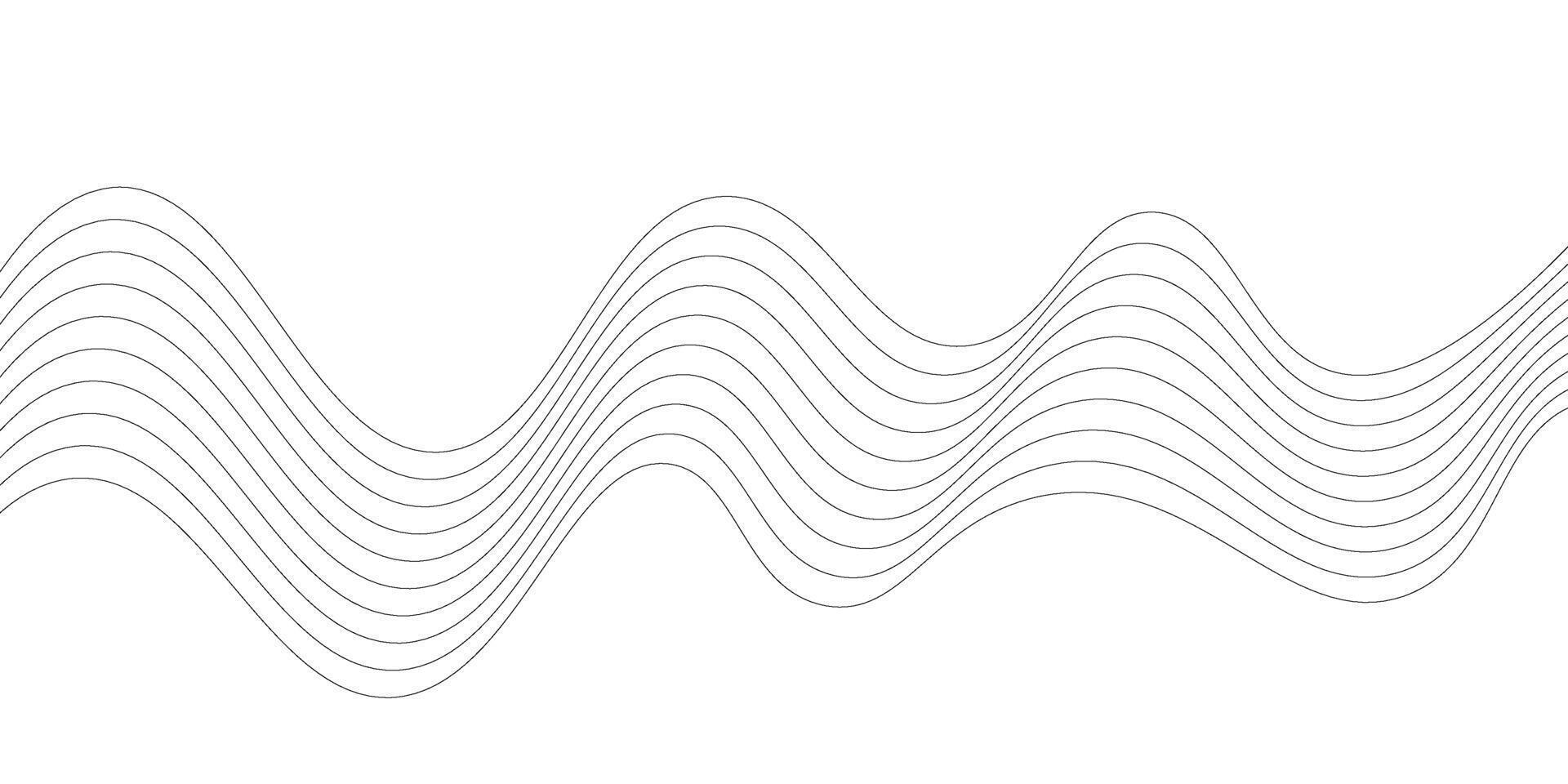 Abstract white background with black wavy lines. Abstract business concept. illustration. vector